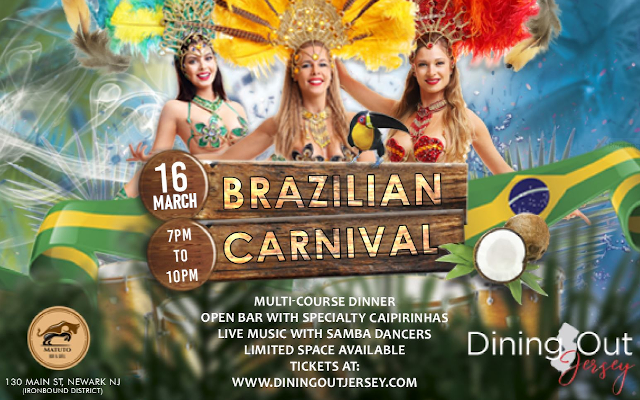 Brazilian Carnivale March 16th @ Matuto Bar & Grill - Dining Out Jersey ...