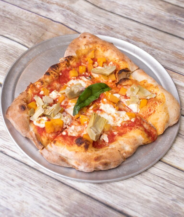 artichoke goatcheese butternutsquash flatbread 768x907